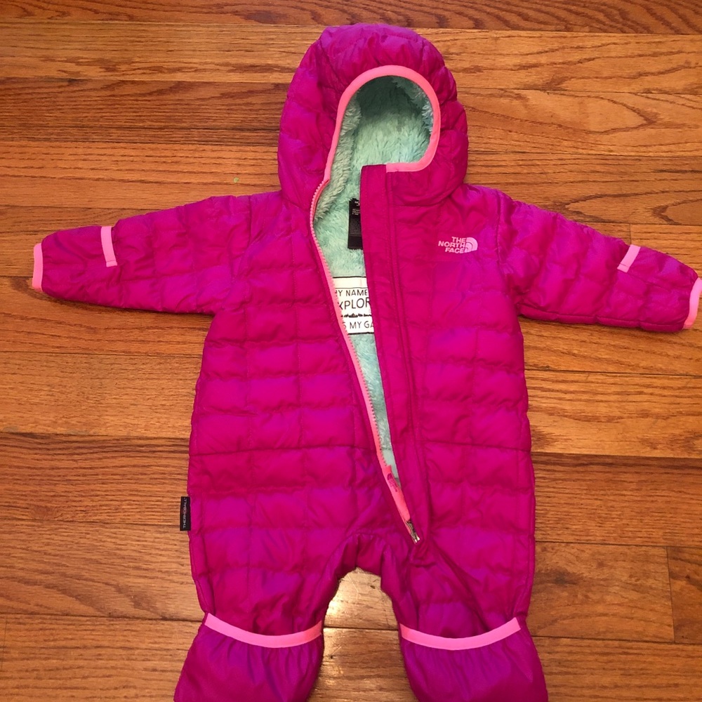 The North Face baby girl snowsuit